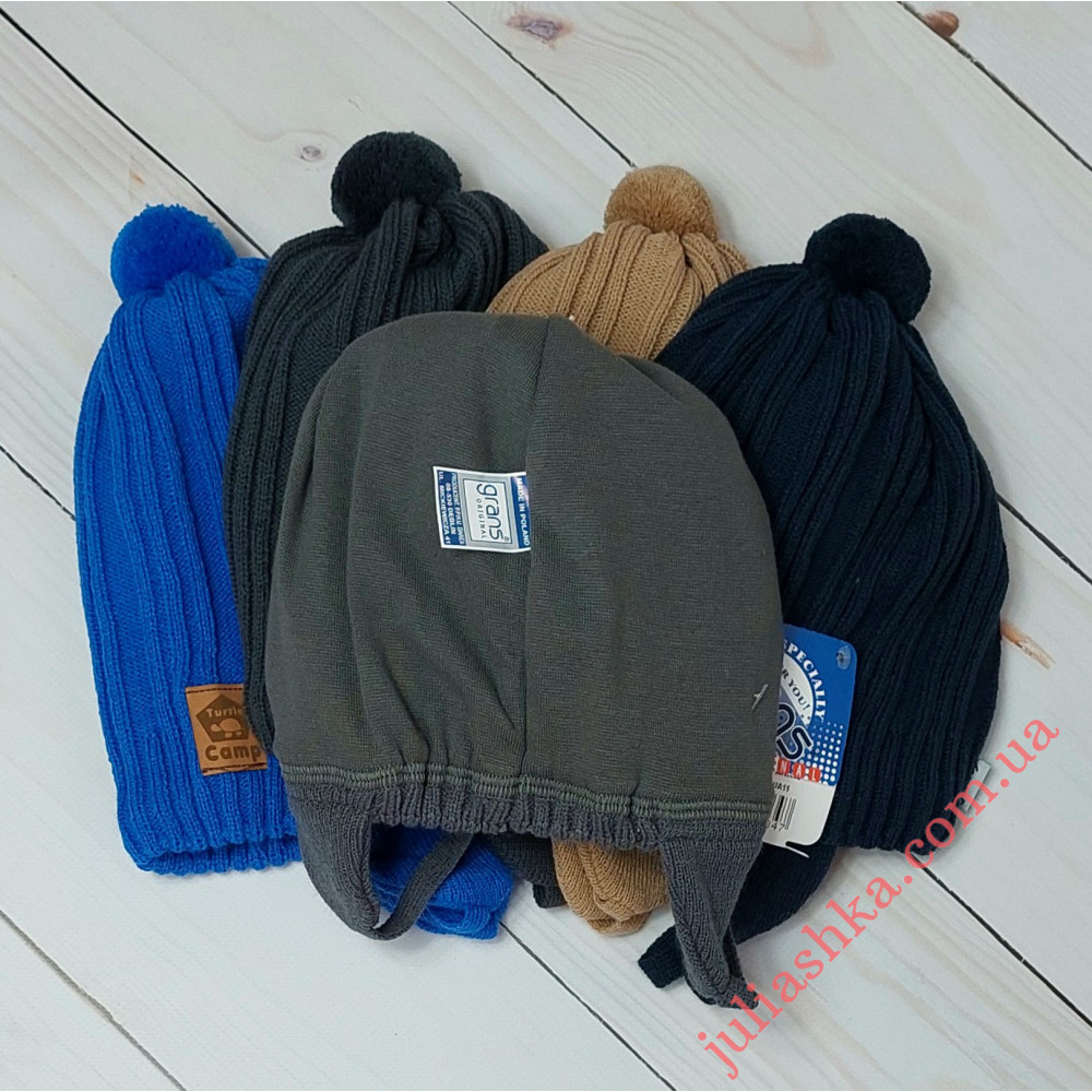 Ku639-D GRANS(50-52р.детская вязаная шапка)