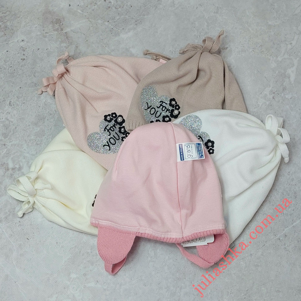 Ku600-D GRANS(48-50р.дитяча в'язана шапка)