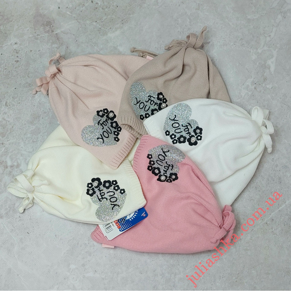 Ku600-D GRANS(48-50р.детская вязаная шапка)