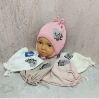 Ku600-D GRANS(48-50р.дитяча в'язана шапка)