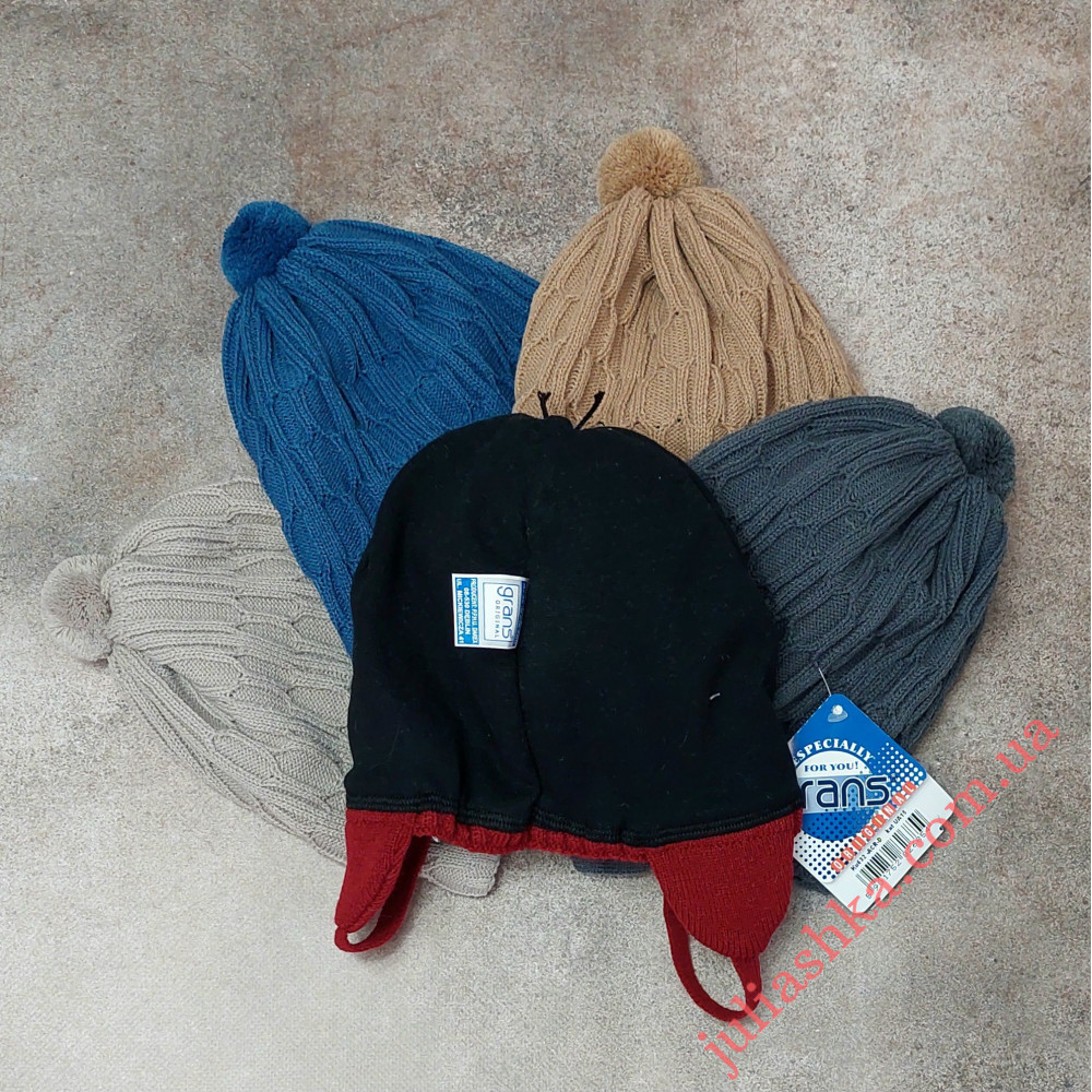 Ku632-D GRANS(46-48р.детская вязаная шапка)