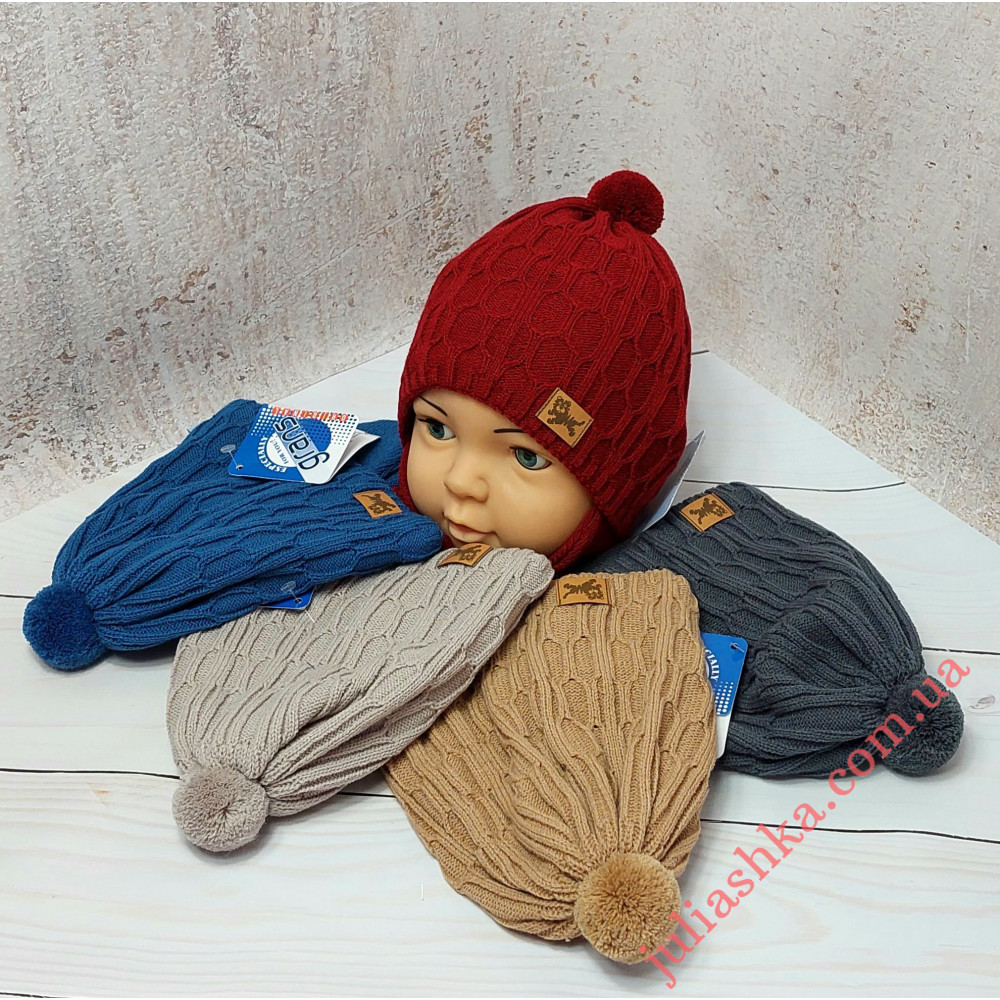 Ku632-D GRANS(46-48р.дитяча в'язана шапка)