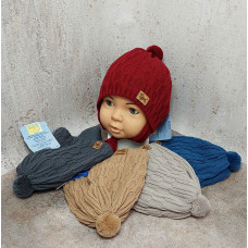 Ku632-D GRANS(46-48р.детская вязаная шапка)