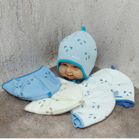 Ku619-D GRANS(40-42р.детская вязаная шапка)