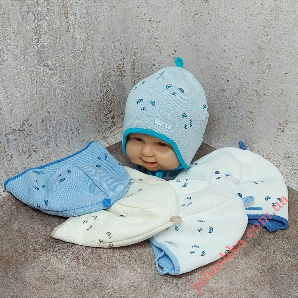 Ku619-D GRANS(40-42р.детская вязаная шапка)