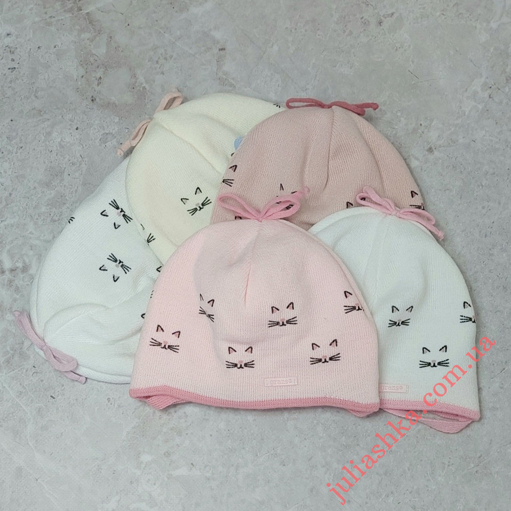 Ku589-D GRANS(40-42р.детская вязаная шапка)