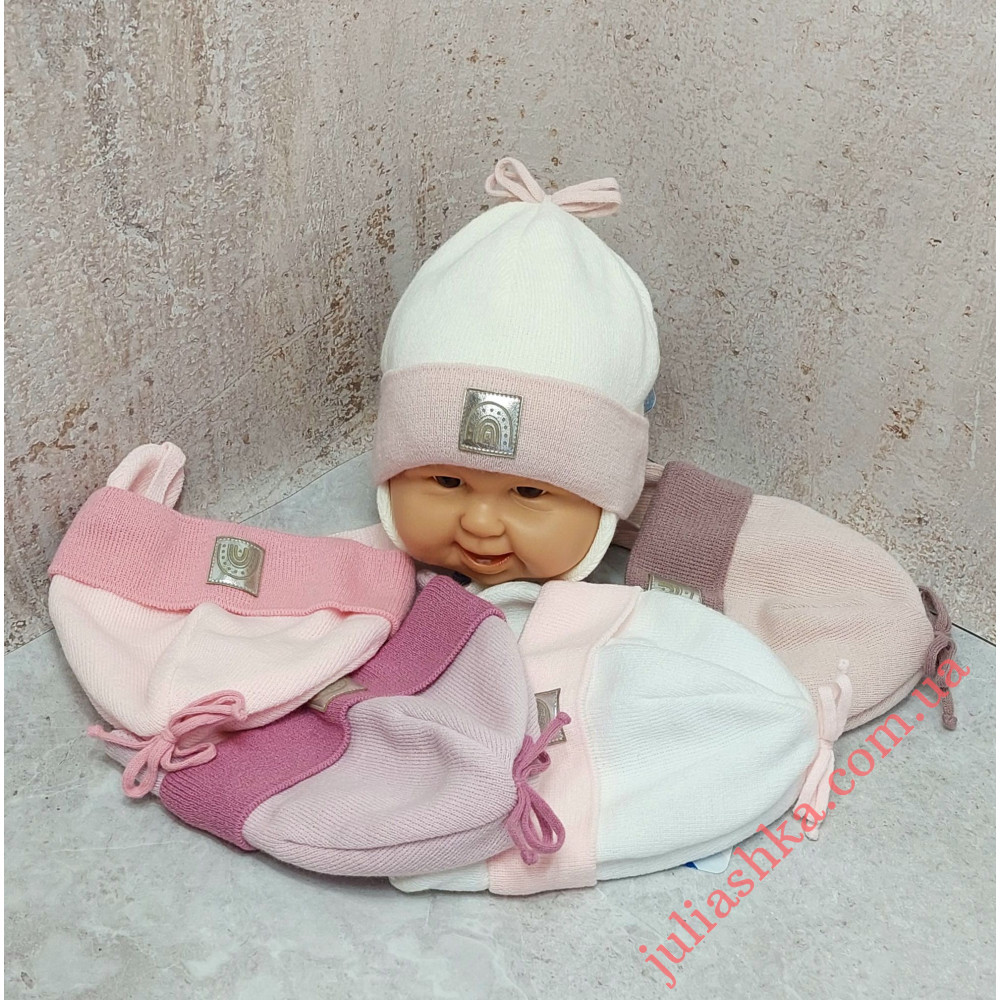 Ku585-D GRANS(40-42р.детская вязаная шапка)